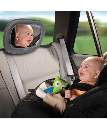 Munchkin Baby In-Sight Car Mirror - Extra Large Wide-Angle Reflection for Superior View of Baby, Black - Buy Online on SooperMarket.com
