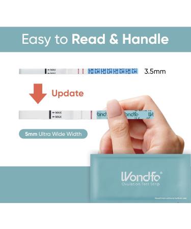 Wondfo 50 Ovulation Test Strips and 20 Pregnancy Test Strips Combo Kit - Fertility Test, 5MM Wide - Buy Online on SooperMarket.com