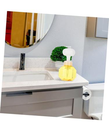 Fomiyes 4-Piece Flower Bubble Bottle Set | Mini Plastic Containers & Foam Soap Dispenser | Transparent 9.7x9.7x16.3cm - Ideal for Home & Travel - Buy Online on SooperMarket.com