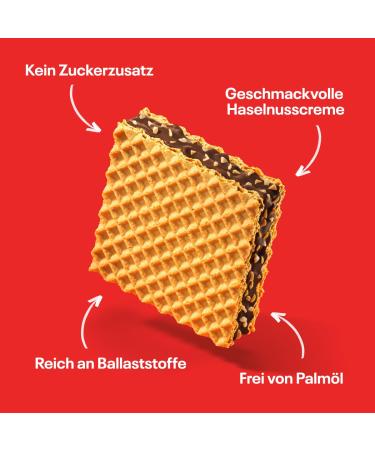 Neoh Low Carb Waffles - Hazelnut Chocolate | 1g Sugar | 95 kcal | 24 Pack - Sugar-Free Treats - Buy Online on SooperMarket.com