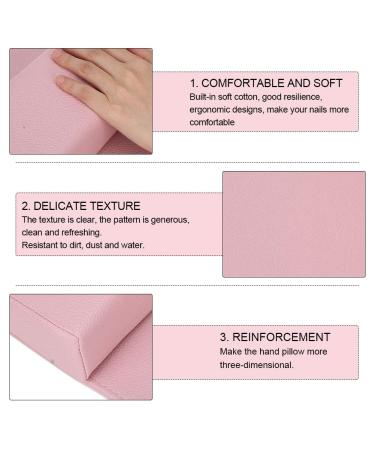 Soft Hand Pillow - Nail Art Manicure Tool Armrest Holder Mat - Pink Cushion to Reduce Hand Pressure - Perfect for Salon & Home Use - Buy Online on SooperMarket.com