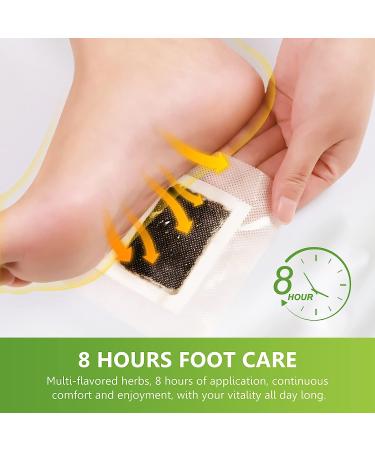 Detoxifying Foot Pads - 100% Natural Herbal Cleansing Patches for Better Sleep & Stress Relief - 20 Pcs - Buy Online on SooperMarket.com