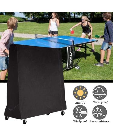 Premium 210D Oxford Fabric Ping Pong Table Cover - 65'' x 27.56'' x 72.83'' - Waterproof & Dustproof - Buy Online on SooperMarket.com