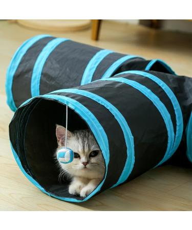 Fhodigogo Cat Tunnel Toy Rabbit Tunnel Rabbit Toys Kitten Tunnel 3 Way Cat Pop-up Tunnel Foldable Tunnel Toy for Kitten Rabbits Hamster Small Dogs - Buy Online on SooperMarket.com