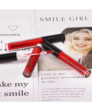 3pcs Dark Red Matte 24-Hour Liquid Lipstick Set | Long-Lasting & Waterproof Lip Stain | Smudge-Proof Lip Gloss Gift Set | Women's Makeup Kit - Buy Online on SooperMarket.com