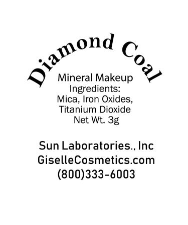 Giselle Cosmetics Organic Mineral Eyeshadow - Diamond Coal | 3 gms - Buy Online on SooperMarket.com