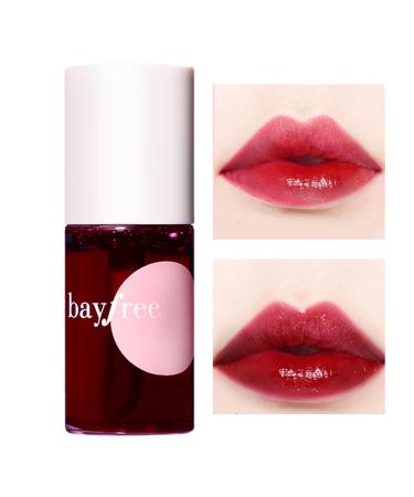 Jingling Lip and Cheek Tint Stain liquid lipstick moisturizing lip gloss make-up durable waterproof natural lipstick for women 7ml cherry red