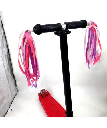Kuou Handlebar Tassels for Kids - Colorful Bicycle Streamer Ribbons | Fun Bike Decorations - Buy Online on SooperMarket.com