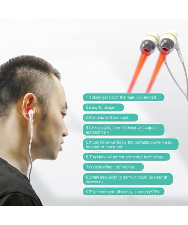 Red Light Therapy Device for EAR Lightweight 650nmTreatment Device with earphone Low Level Therapeutic Apparatus - Buy Online on SooperMarket.com