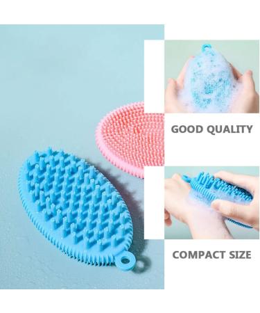 Soft Silicone Toddler Scalp Massage Pad Set - 3pcs | Gentle Bath Shampoo Scrubber for Children | Parent-Child Bonding Bath Care Tool - Buy Online on SooperMarket.com