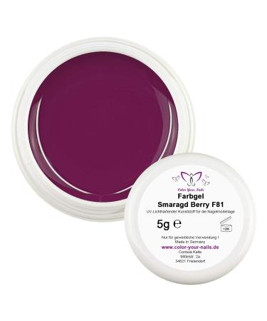 Buy 5G Colour Gel Emerald Berry UV Gel - Opaque German Formula | Softline Purple Red | Fast International Shipping - Buy Online on SooperMarket.com