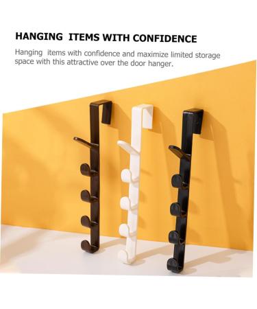 ABOOFAN 2pcs Transparent Hook Over The Door Towel Rack Over The Door Storage Household Coat Hook Coat Rack - Buy Online on SooperMarket.com