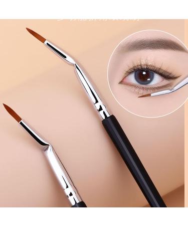 Bent Brush 5pcs Multifunctional Brush with Angled Brush Head Portable Brush Soft Fiber Hair for Cream Gel Powder - Buy Online on SooperMarket.com