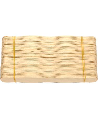 CraftySticks 50 Pack - Wavy 8 Inch Jumbo Wood Fan Handles for Wedding Fans - Buy Online on SooperMarket.com