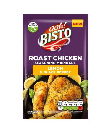 Bisto Roast Chicken Seasoning Marinade Lemon and Black Pepper 25g
