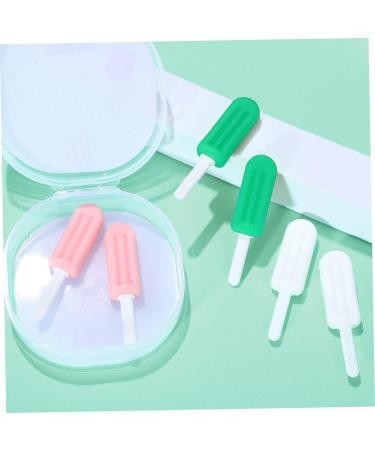 Didiseaon 12 Pcs Popsicle Silicone Chew Chewies Retainer Container Case Device Smile Direct Adult Pacifier Silicone Pacifier Jaw Retainer Holder Case Silica Gel Invisible Chew Stick mediumx2pcs As Shownx2pcs - Buy Online on SooperMarket.com