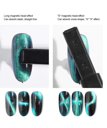 7pcs Nail Magnet Tool Set - DIY Magnetic Plate & Cat Eye Design Magnetic Pens for Stunning Nail Art - Buy Online on SooperMarket.com