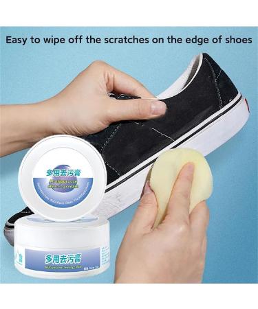 2023 New Multi-Functional Cleaning And Stain Removal Cream White Shoe Cleaning Cream With Sponge Multipurpose Cleaning Cream White Shoe Cleaning Paste No Need To Wash (1PCS) - Buy Online on SooperMarket.com