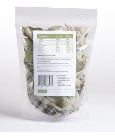 Premium Quality Dehydrated Curry Leaves 25g - Aromatic Sri Lankan Dried Leaves - Buy Online on SooperMarket.com