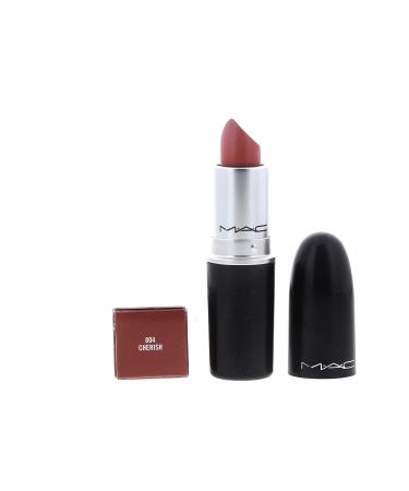 MAC Satin Lipstick Cherish 0.1 Ounce - Long-Lasting Lip Color - Pack of 1 - Buy Online on SooperMarket.com