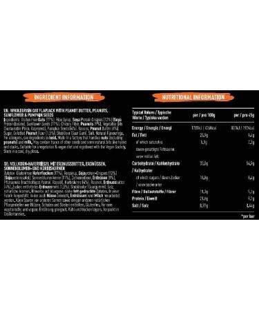 FUEL10K Peanut Butter Porridge Bars - 16x45g - High Protein Breakfast Bars - Buy Online on SooperMarket.com
