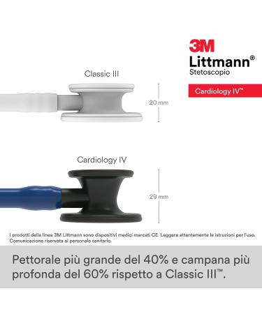 3M Littmann Cardiology IV Stethoscope - Navy Blue/Black, 27 (6168) - Buy Online on SooperMarket.com