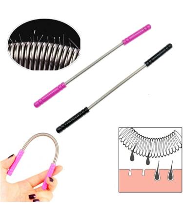 JZK 2X Facial Hair Remover Tool for Women and Men - Spring Threading Tool for Face, Upper Lip, and Eyebrows - Manual Facial Epilator for Flawless Hair Removal - Buy Online on SooperMarket.com
