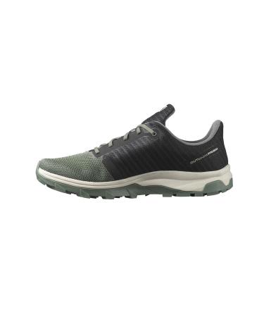 Salomon Men's Outbound Prism Hiking Shoes Black/Castor Gray/Rainy Day 9.5