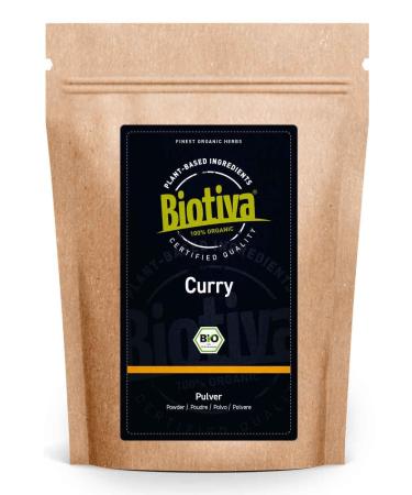 Edel curry organized 100g - mild -intensive - according to old Indian house recipe - bottled and controlled in Germany - Biotiva 100 g (1 Series Pack)