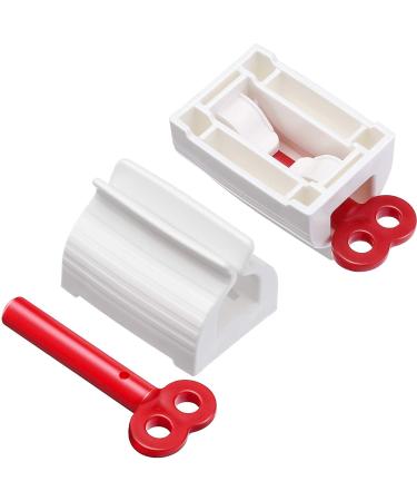Quesuc 3 Pieces Rolling Tube Toothpaste Squeezer Toothpaste Seat Holder Stand Rotate Toothpaste Dispenser for Bathroom (Mix Color) - Buy Online on SooperMarket.com