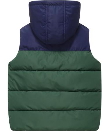 Happy Cherry Kids' Winter Puffer Vest Lightweight Hooded Gilet | Water Resistant Windproof Down Jacket for Boys and Girls 3-13 Years - Green (3-4 Years) - Buy Online on SooperMarket.com