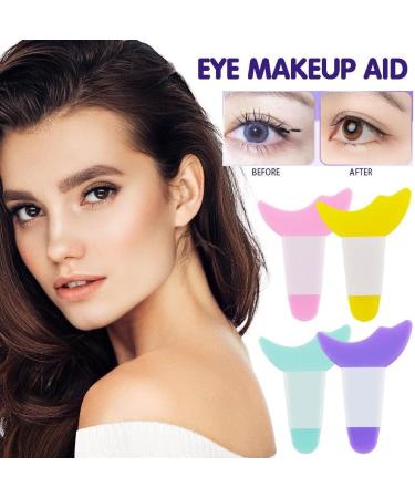 Multifunctional Eye Makeup Aid Crescent Baffle Mascara Eyebrow Tool Eyeliner Shaper Eyeliner Beauty Assistant X6G3 Tool Baffle Pink Size - Buy Online on SooperMarket.com