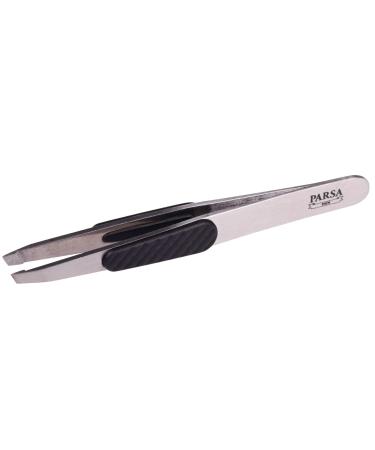 Parsa men professional tweezers 9.6 cm with a sloping grip surface for eyebrow-hair tweezers-pinchet-eyebrow plucking-tweerszers