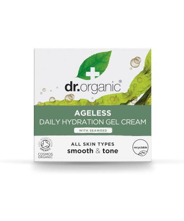 Dr Organic Ageless Daily Hydration Gel Cream - 50ml | Organic Seaweed | Moisturizing | Fine Lines & Wrinkles | Vegan & Cruelty-Free - Buy Online on SooperMarket.com