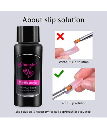 Poly Nail Gel Kit 4 Colors with Slip Solution | Glitter Builder Gel Nail Extension Set for Beginners | French Manicure Gift 4 Colors- Set B - Buy Online on SooperMarket.com