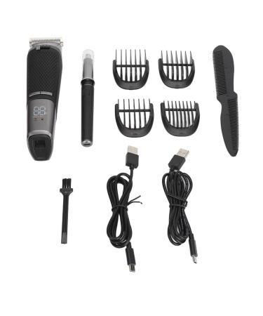 Men's Electric Hair Clippers Set Frequency Conversion 2 Speed Hair Trimmer Nose Trimmer Set Portable Low Noise for Salon