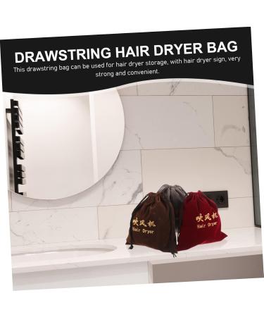 FOYTOKI 3 Pcs Hair Dryer Storage Bag Travel Hair Drawstring Bag Hair Accessory Bags Hair Dryer Pouch Fabric - Buy Online on SooperMarket.com