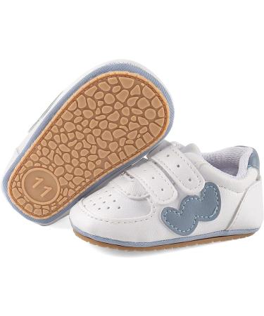 Cheerful Mario Baby First Walking Shoes - Soft PU Leather, Anti Slip Sole | 6-12 Months | W Blue - Buy Online on SooperMarket.com