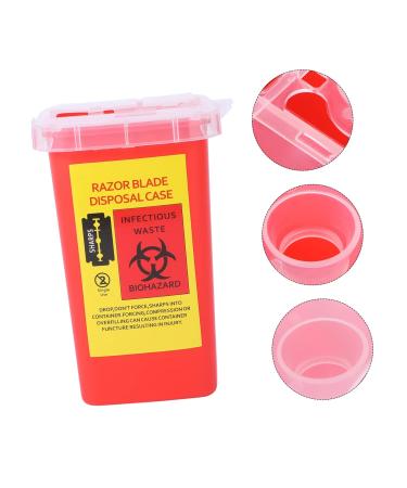Gleavi 5 STK Razor Blade Disposal Container - Safe Waste Holder for Razors & Blades | Automatic Trash Can for Easy Disposal - Buy Online on SooperMarket.com