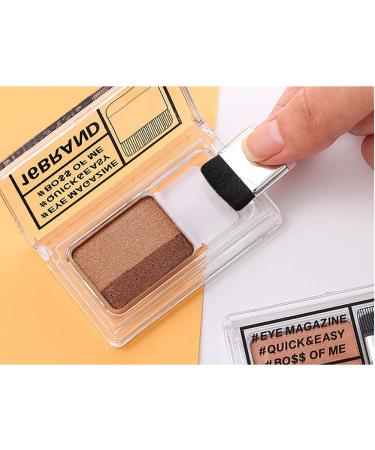 Lazy Eyeshadow Two-Tone Glitter Palette | Waterproof & Long Lasting | Easy Makeup Set with Brush - Buy Online on SooperMarket.com