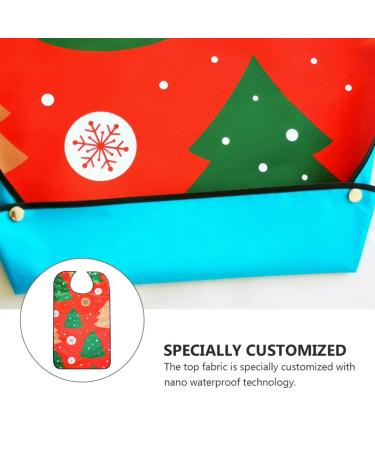 KESYOO Adult Christmas Bib Lovely Tree Pattern Bib Waterproof Bib Old Man Eating Bib for Christmas Holiday Party Supplies - Buy Online on SooperMarket.com