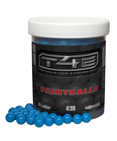 Umarex T4E Premium .43 Caliber Paintballs, Blue, 430 Count