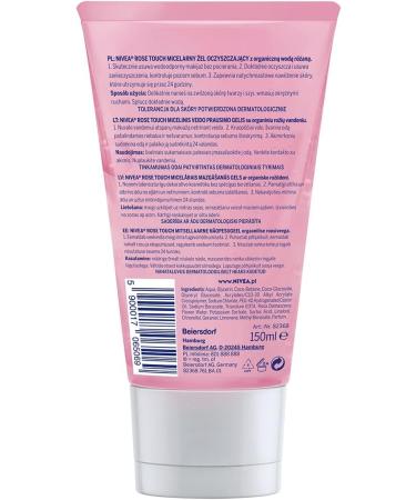 NIVEA Rose Touch Micellar Cleansing Gel with Rose Water for All Skin Types 150 ml - Buy Online on SooperMarket.com