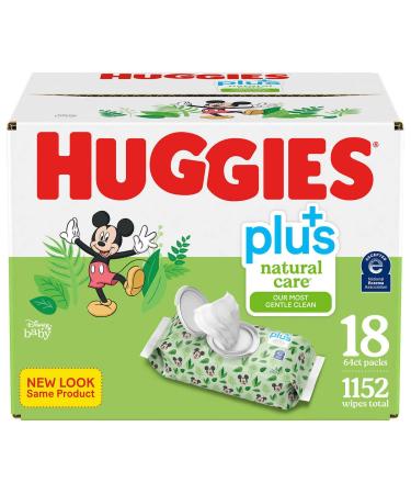 Huggies Natural Care Plus Baby Wipes (16.8 X 19.5 cm)