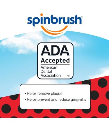 Spinbrush Kids MIRACULOUS LADY BUG Electric Toothbrush Soft Bristles Duracell Batteries Included - Buy Online on SooperMarket.com