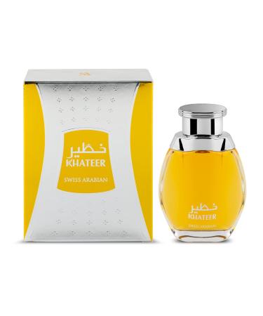 Swiss Arabian Khateer - Arabian Perfume for Men and Women - Long Lasting Perfume for Women and Men - Fresh Spicy Amber Fragrances - 3.4 oz - Buy Online on SooperMarket.com