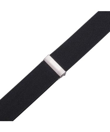 Gunsound Suspenders for Men & Women - Adjustable Elastic 3.5cm Wide X-Shape 4 Strong Clips Black - International Shipping Available - Buy Online on SooperMarket.com