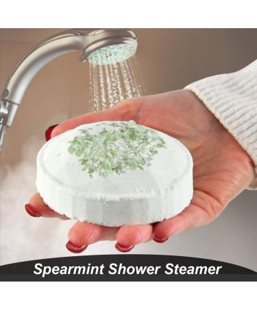 Candles and Cream Spearmint Shower Steamer Set - Aromatherapy for Stress Relief, Restore & Soothe Body (2-Pack) - Buy Online on SooperMarket.com