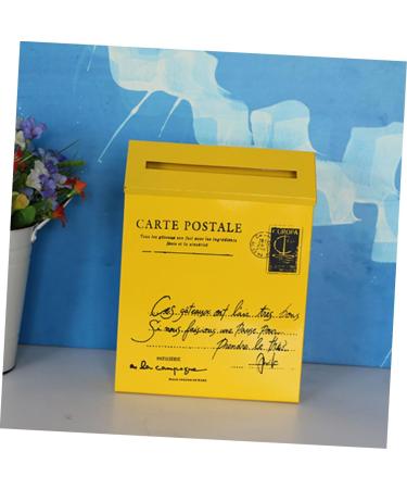 OSALADI 2pcs Box Creative Decoration Mail Wall Post Propyellow Photo Home Ornament Yellowx2pcs mediumx2pcs - Buy Online on SooperMarket.com
