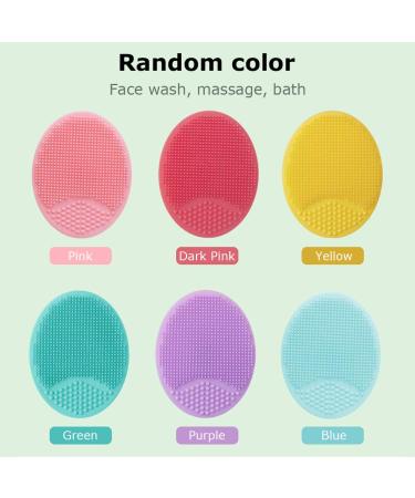 Zroven 4-Piece Silicone Face Brush Cleaning Pads - Acne Removal & Pore Cleanser Tool in Random Colors - Buy Online on SooperMarket.com
